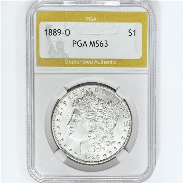 1889-O Morgan Silver Dollar PGA MS63