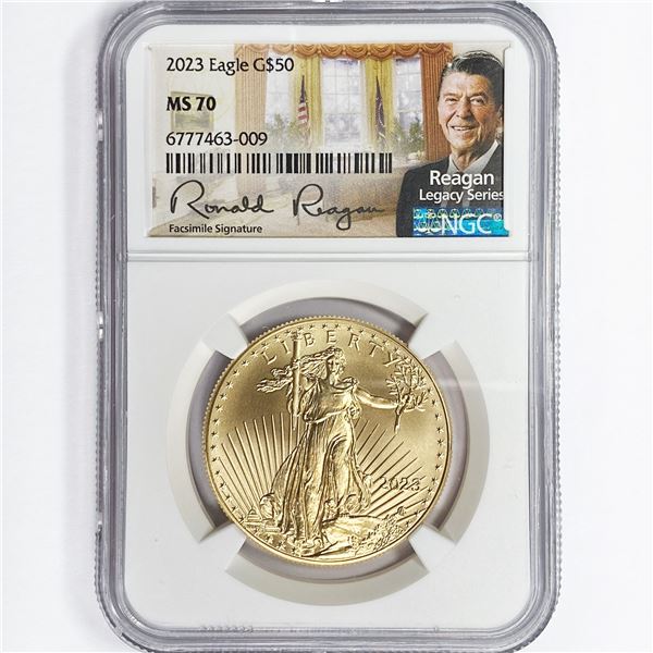 2023 $50 1oz Gold Eagle NGC MS70