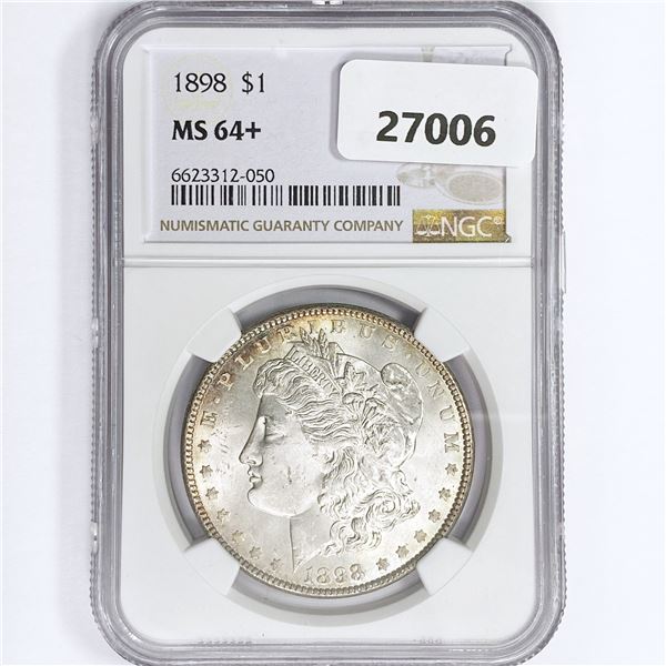 1898 Morgan Silver Dollar NGC MS64+
