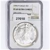 Image 1 : 1994 American 1oz Silver Eagle NGC PF69 Ultra CAM
