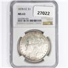Image 1 : 1878-CC Morgan Silver Dollar NGC MS63