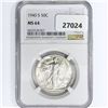 Image 1 : 1940-S Walking Liberty Half Dollar NGC MS64