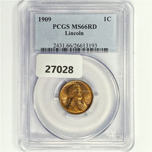 1909 Wheat Cent PCGS MS66 RD