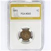 Image 1 : 1893 Indian Head Dollar PGA MS65