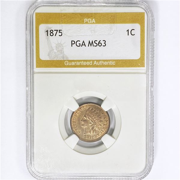 1875 Indian Head Dollar PGA MS63
