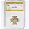 Image 1 : 1875 Indian Head Dollar PGA MS63
