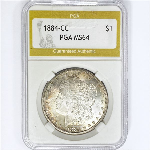 1884-CC Morgan Silver Dollar PGA MS64