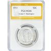 Image 1 : 1951 Booker T Half Dollar PGA MS66