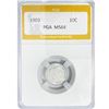 Image 1 : 1903 Barber Dime PGA MS64