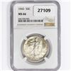 Image 1 : 1943 Walking Liberty Half Dollar NGC MS66