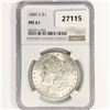Image 1 : 1889-S Morgan Silver Dollar NGC MS61