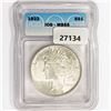 Image 1 : 1922 Silver Peace Dollar ICG MS65
