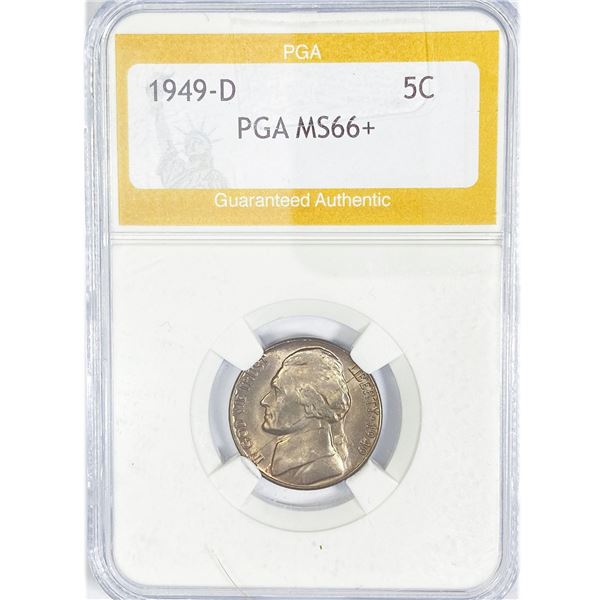 1949-D Jefferson Nickel PGA MS66+