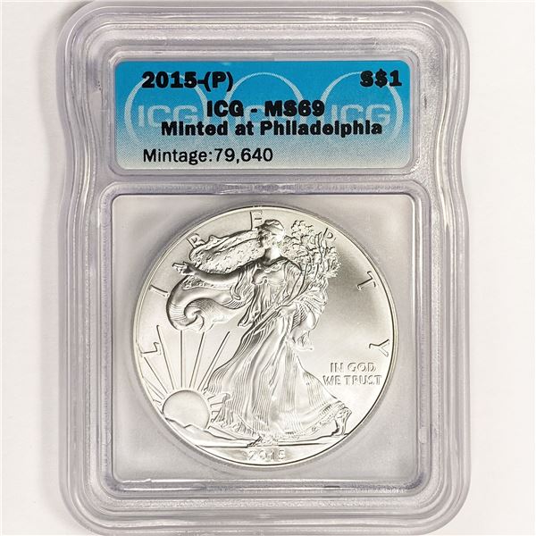 2015-(P) American Silver Eagle ICG MS69