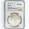 Image 1 : 1881-CC Morgan Silver Dollar NGC MS63