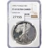 Image 1 : 1993-P American Silver Eagle NGC PF69 UC