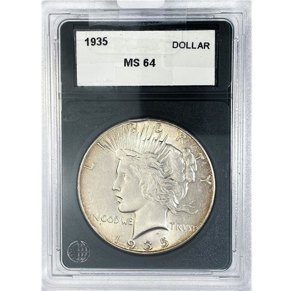 1935 Silver Peace Dollar MS64
