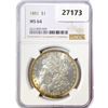 Image 1 : 1881 Morgan Silver Dollar NGC MS64