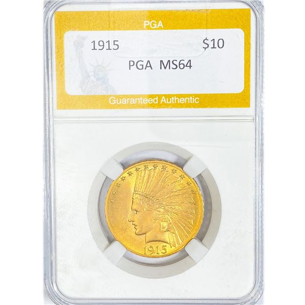 1915 $10 Gold Eagle PGA MS64