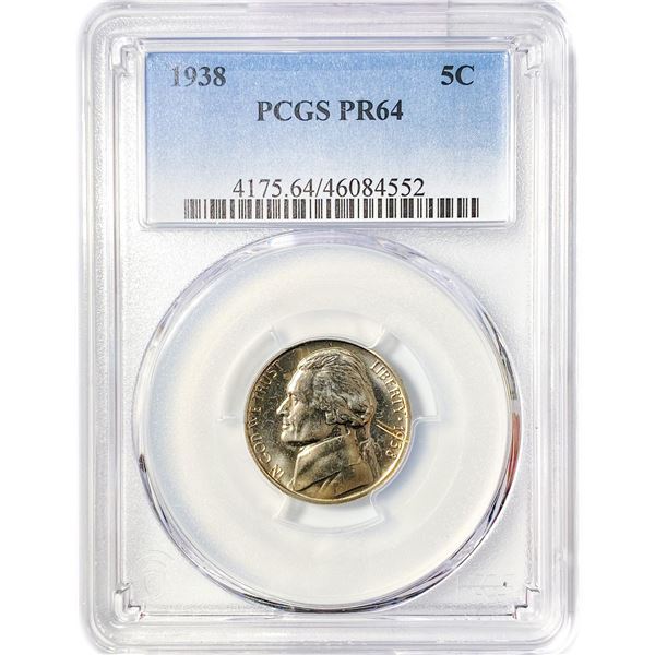 1938 Jefferson Nickel PCGS PR64
