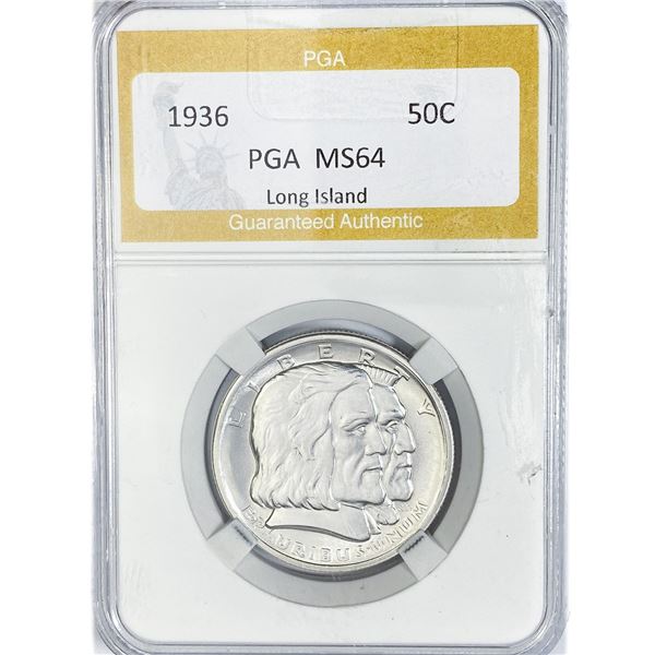 1936 Long Island Half Dollar PGA MS64