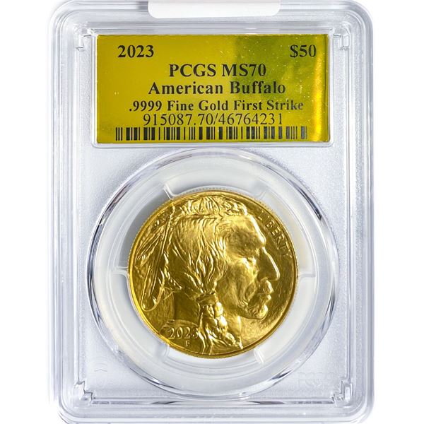 2023 $50 1oz AGB PCGS MS70 1st Strike