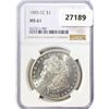 Image 1 : 1885-CC Morgan Silver Dollar NGC MS61