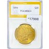 Image 1 : 1894 $20 Gold Double Eagle PGA MS63+