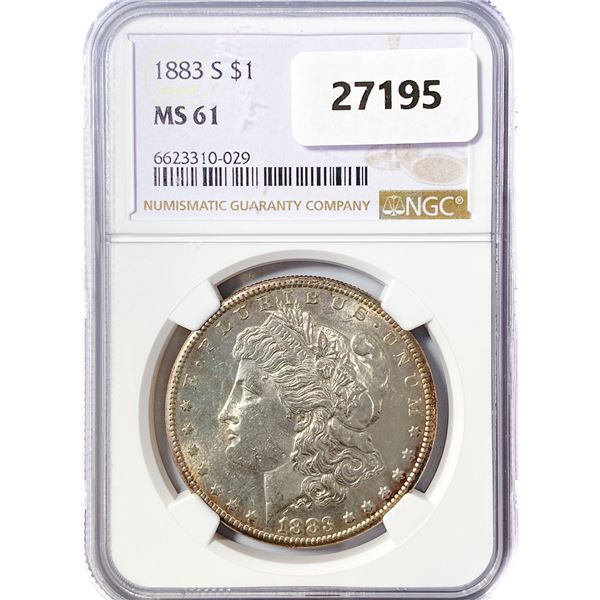 1883-S Morgan Silver Dollar NGC MS61