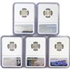Image 2 : (5) 1937-1942 Merucry Silver Dimes NGC MS64
