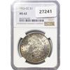 Image 1 : 1883-CC Morgan Silver Dollar NGC MS62