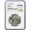 Image 1 : 1935 Walking Liberty Half Dollar NGC MS65