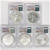 Image 1 : 2016 Set (5) A.S.E. NRA Exec. VP Signed PCGS MS69