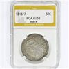 Image 1 : 1818/7 Capped Bust Half Dollar PGA AU58 Small 8