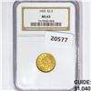 Image 1 : 1905 $2.50 Gold Quarter Eagle NGC MS63
