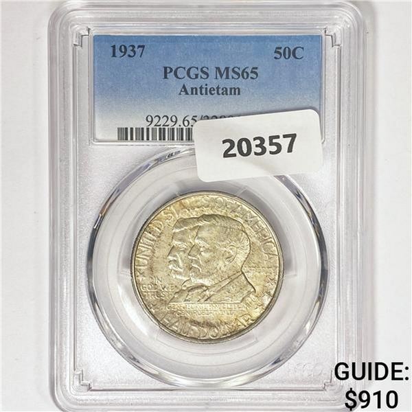 1937 Antietam Half Dollar PCGS MS65