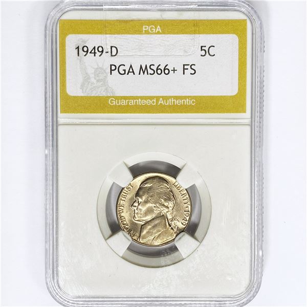 1949-D Jefferson Nickel PGA MS66+ FS