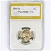 Image 1 : 1949-D Jefferson Nickel PGA MS66+ FS