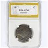 Image 1 : 1812 Large Cent PGA AU50 Sm. Date