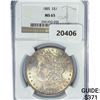 Image 1 : 1885 Morgan Silver Dollar NGC MS65