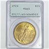 Image 1 : 1924 $20 Gold Double Eagle PCGS MS60