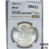 Image 1 : 1890-S Morgan Silver Dollar NGC MS62