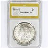 Image 1 : 1881-S Morgan Silver Dollar PGA MS64+ PL