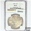 Image 1 : 1881-S Morgan Silver Dollar NGC MS65