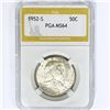 Image 1 : 1952 Franklin Half Dollar PGA MS64