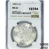 Image 1 : 1890-S Morgan Silver Dollar NGC MS62