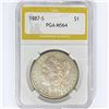 Image 1 : 1887-S Morgan Silver Dollar PGA MS64