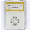 Image 1 : 1882 Seated Liberty Dime PGA MS66