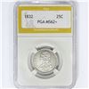 Image 1 : 1832 Capped Bust Quarter PGA MS62+