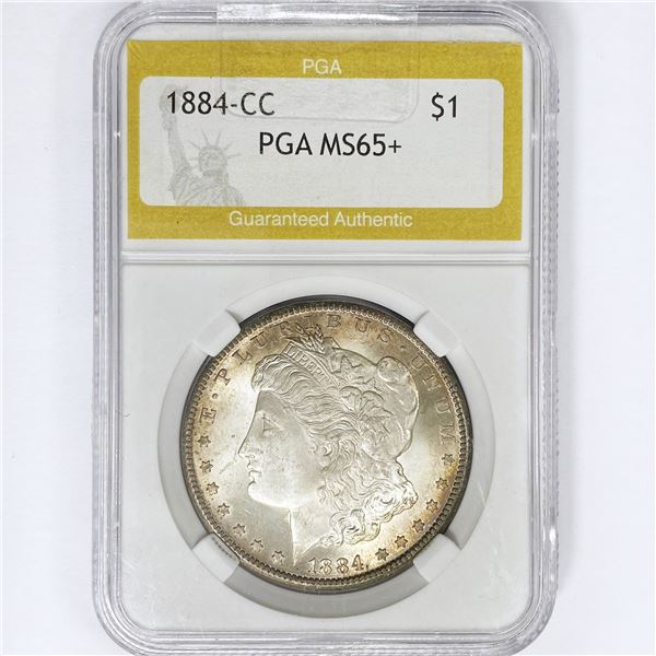 1884-CC Morgan Silver Dollar PGA MS65+